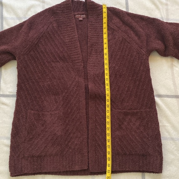 Barefoot Dreams Cozy Brown Cardigan Sweater Size 1X - Picture 11 of 11